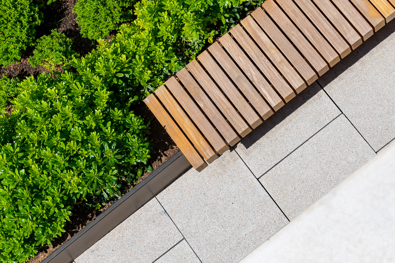 roof terrace design porcelain decking