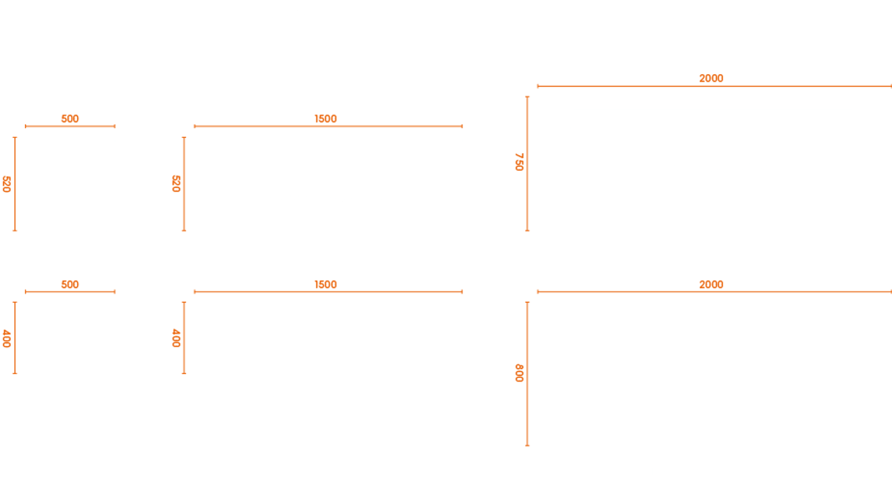 Estro collection dimensions