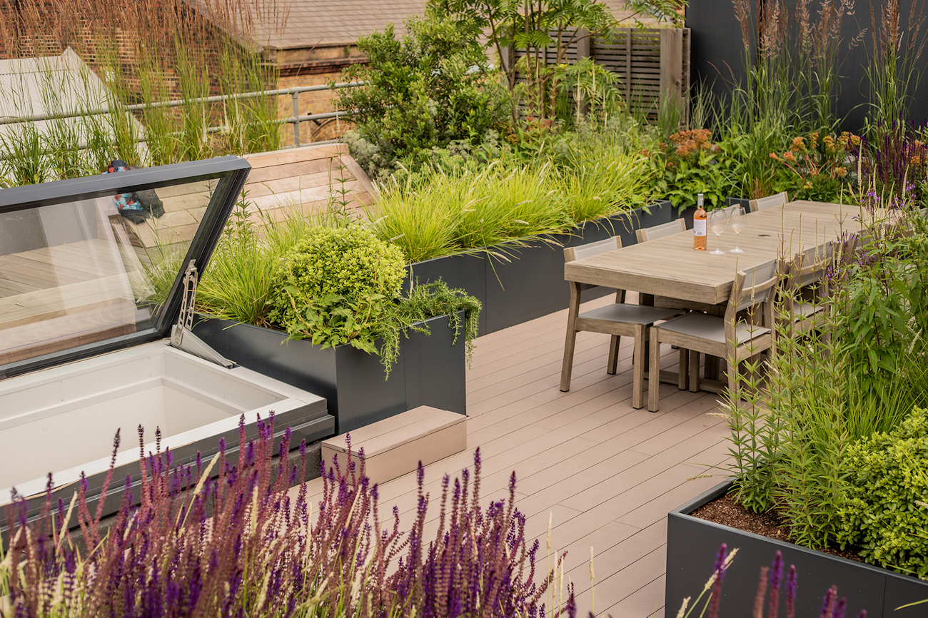 Terrace System at Hoxton Rooftop Garden