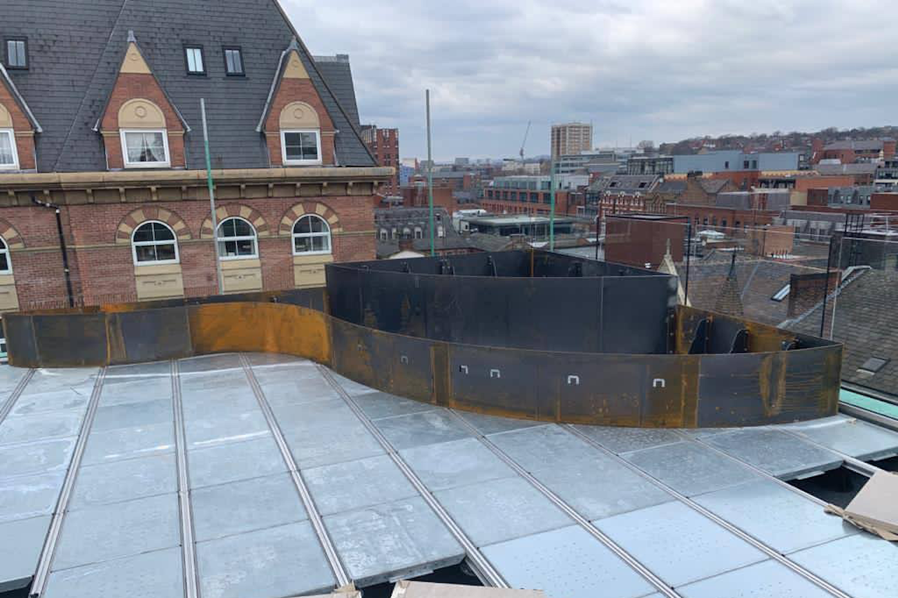 Terrace System Installation on Insulated Roof Layer